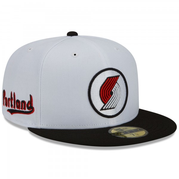 Бейсболка Portland Trail Blazers New Era 2021/22 City Edition Alternate 59FIFTY - Gray