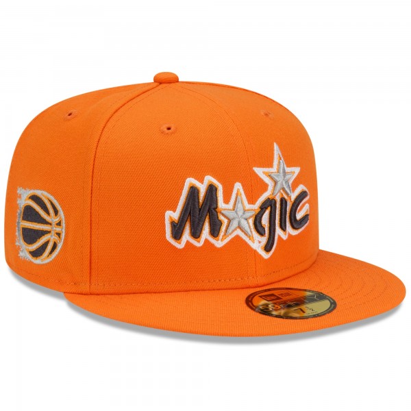 Бейсболка Orlando Magic New Era 2021/22 City Edition Alternate 59FIFTY - Orange