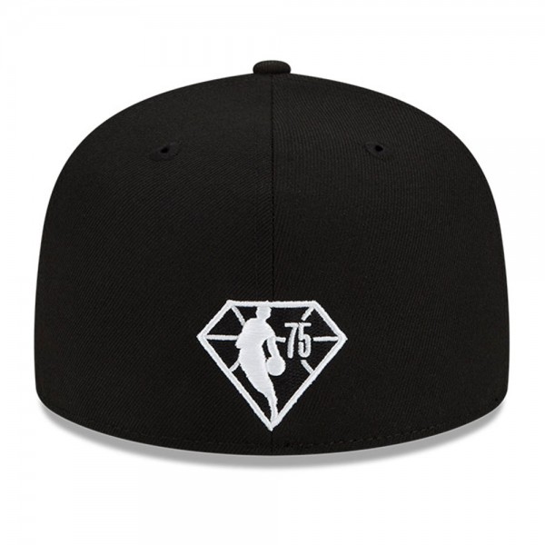 Бейсболка Philadelphia 76ers New Era 2021/22 City Edition Official 59FIFTY - Black/White