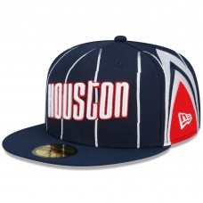 Бейсболка Houston Rockets New Era 2021/22 City Edition Official 59FIFTY - Navy