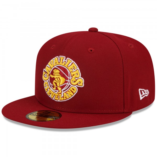 Бейсболка Cleveland Cavaliers New Era 2021/22 City Edition Official 59FIFTY - Crimson