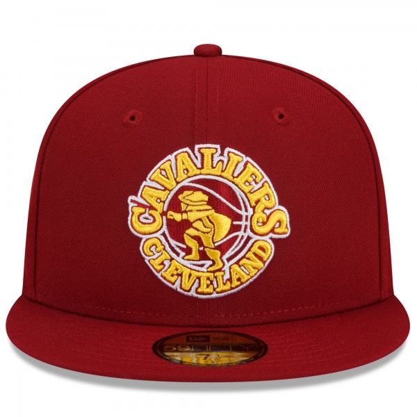 Бейсболка Cleveland Cavaliers New Era 2021/22 City Edition Official 59FIFTY - Crimson