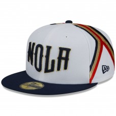 Бейсболка New Orleans Pelicans New Era 2021/22 City Edition City Edition Official 59FIFTY - White/Navy
