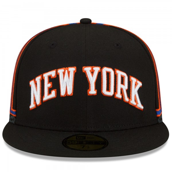 Бейсболка New York Knicks New Era 2021/22 City Edition Official 59FIFTY - Black