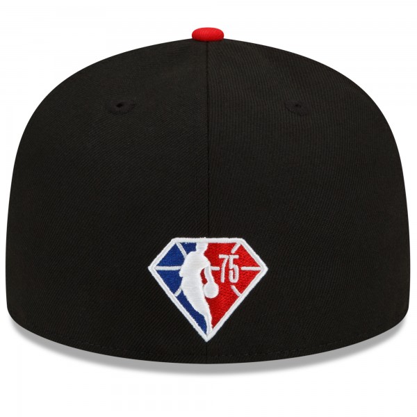 Бейсболка Portland Trail Blazers New Era 2021/22 City Edition City Edition Official 59FIFTY - Black/Red