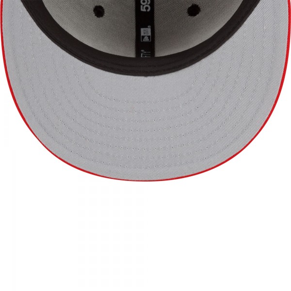 Бейсболка Portland Trail Blazers New Era 2021/22 City Edition City Edition Official 59FIFTY - Black/Red
