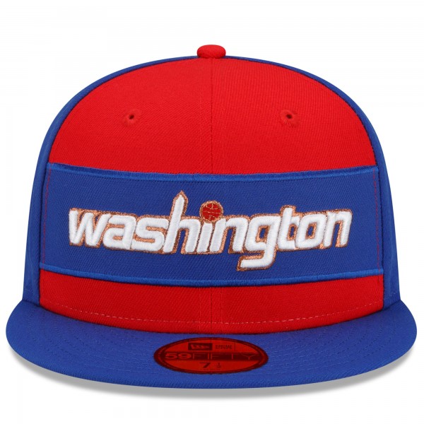 Бейсболка Washington Wizards New Era 2021/22 City Edition City Edition Official 59FIFTY - Blue/Red