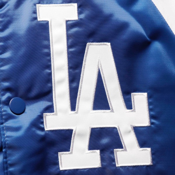 Куртка на кнопках Los Angeles Dodgers Starter Varsity Tri-Color Satin - Royal/Gray
