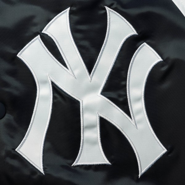 Куртка на кнопках New York Yankees Starter Varsity Tri-Color Satin Raglan - Navy/Gray