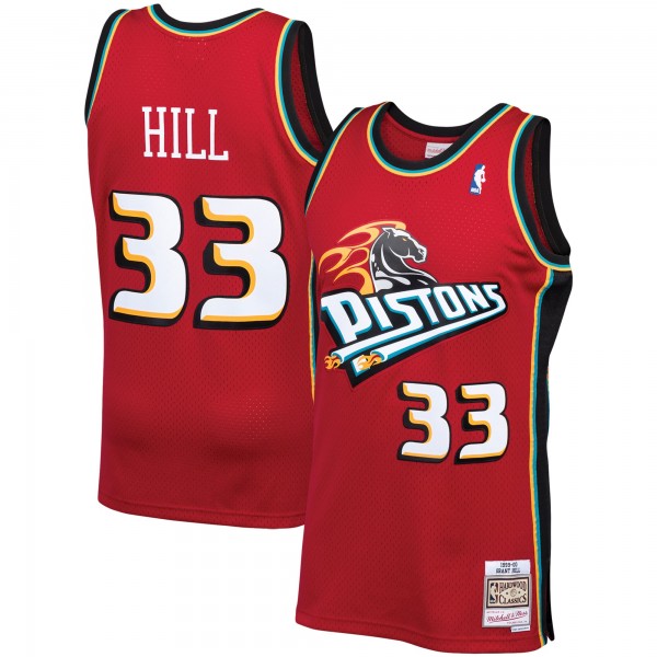 Игровая форма  Grant Hill Detroit Pistons Mitchell & Ness Hardwood Classics Swingman - Red