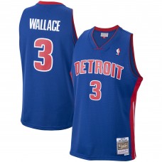 Ben Wallace Detroit Pistons Mitchell & Ness 2003-04 Hardwood Classics Swingman Jersey - Royal