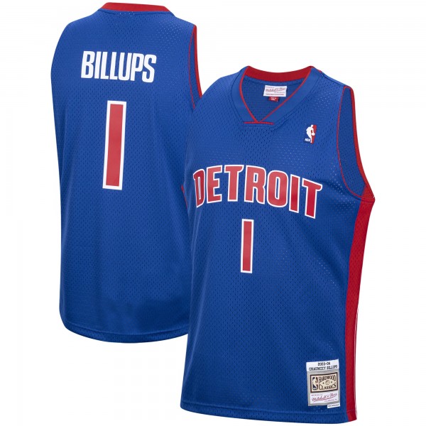 Игровая майка Chauncey Billups Detroit Pistons Mitchell & Ness 2003-04 Hardwood Classics Swingman - Royal - оригинальная джерси НБА