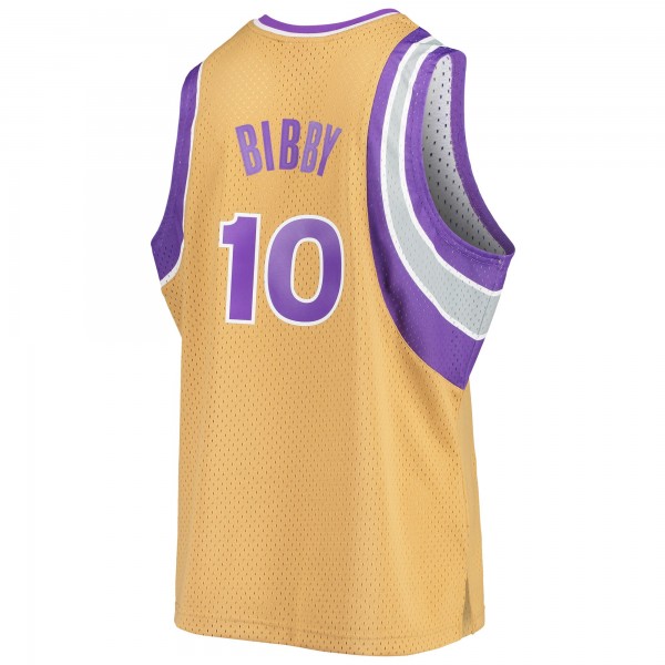 Игровая майка Mike Bibby Sacramento Kings Mitchell & Ness 2005-06 Hardwood Classics Swingman - Gold - оригинальная джерси НБА