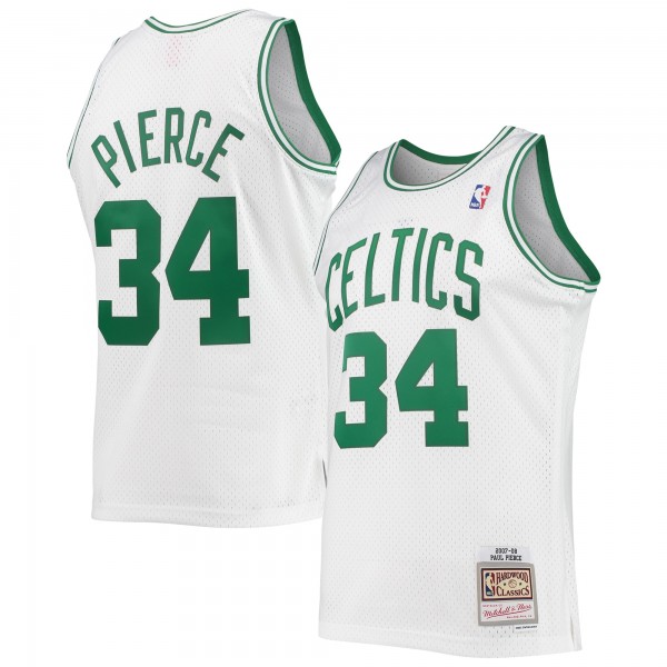 Джерси Boston Celtics Paul Pierce Mitchell & Ness White Hardwood Classics Swingman