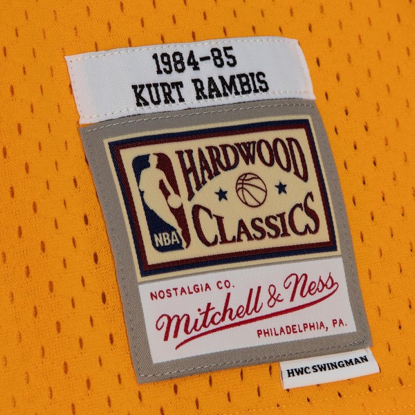 Игровая форма Kurt Rambis Los Angeles Lakers Mitchell & Ness 1984/85 Swingman - Gold