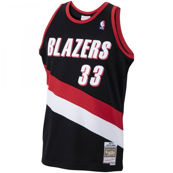 Игровая майка Scottie Pippen Portland Trail Blazers Mitchell & Ness 1999-00 Hardwood Classics Swingman - Black - оригинальная джерси НБА