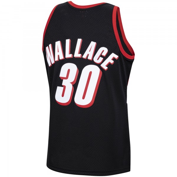 Игровая майка Rasheed Wallace Portland Trail Blazers Mitchell & Ness 1999-00 Hardwood Classics Swingman - Black - оригинальная джерси НБА