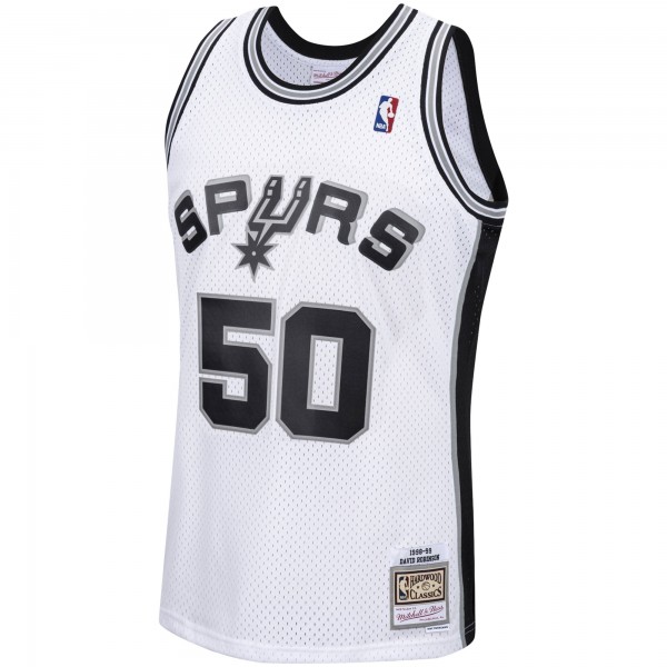 Игровая майка David Robinson San Antonio Spurs Mitchell & Ness 1998-99 Hardwood Classics Swingman - White - оригинальная джерси НБА