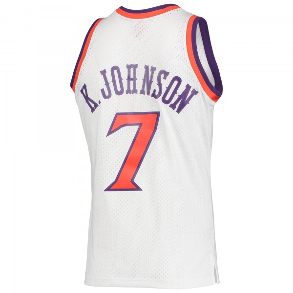 Игровая майка Kevin Johnson Phoenix Suns Mitchell & Ness 1989-90 Hardwood Classics Swingman - White - оригинальная джерси НБА