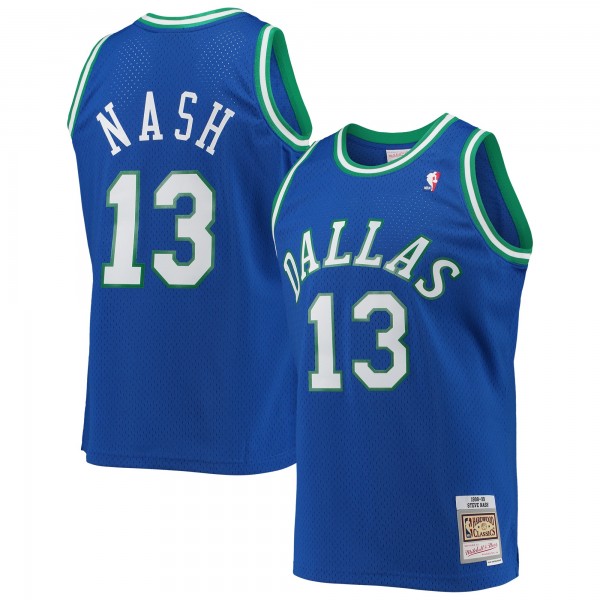 Игровая майка Steve Nash Dallas Mavericks Mitchell & Ness Hardwood Classics Swingman - Blue - оригинальная джерси НБА