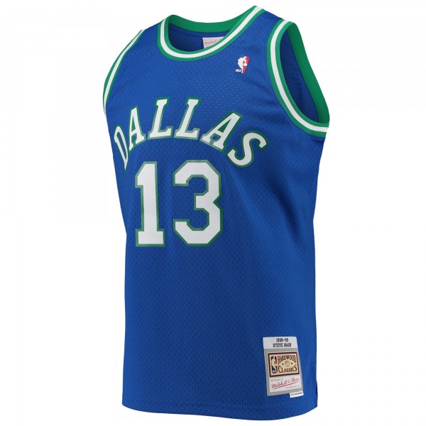 Игровая майка Steve Nash Dallas Mavericks Mitchell & Ness Hardwood Classics Swingman - Blue - оригинальная джерси НБА