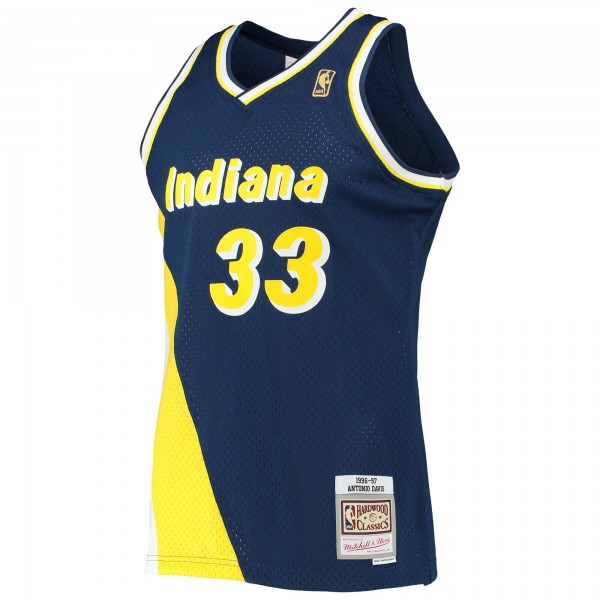 Игровая майка Antonio Davis Indiana Pacers Mitchell & Ness 1996-97 Hardwood Classics Swingman - Navy - оригинальная джерси НБА