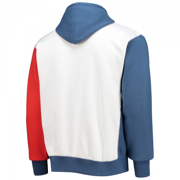 Толстовка на короткой молнии NBA Nike Team 31 75th Anniversary Courtside Fleece - White/Blue