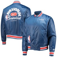 Куртка на кнопках NBA Nike 75th Anniversary Courtside Satin - Blue