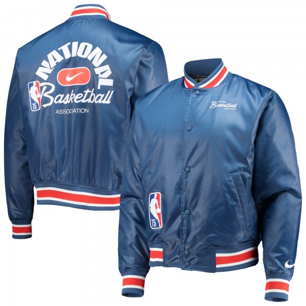 Куртка на кнопках NBA Nike 75th Anniversary Courtside Satin - Blue