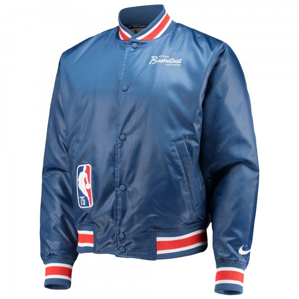 Куртка на кнопках NBA Nike 75th Anniversary Courtside Satin - Blue