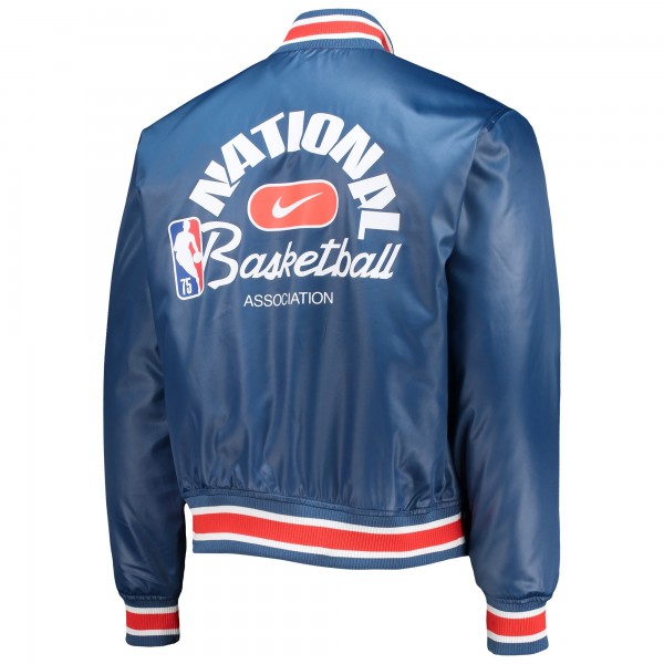 Куртка на кнопках NBA Nike 75th Anniversary Courtside Satin - Blue