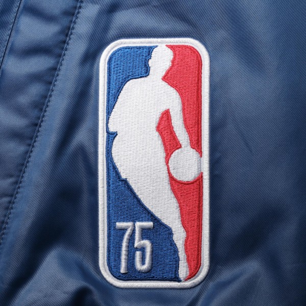 Куртка на кнопках NBA Nike 75th Anniversary Courtside Satin - Blue