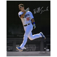 Autographed Los Angeles Dodgers Will Smith Fanatics Authentic 11 x 14 Yell Spotlight Photograph