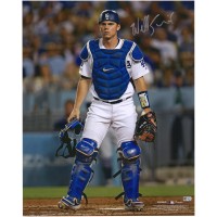 Autographed Los Angeles Dodgers Will Smith Fanatics Authentic 16 x 20 Catchers Gear Photograph