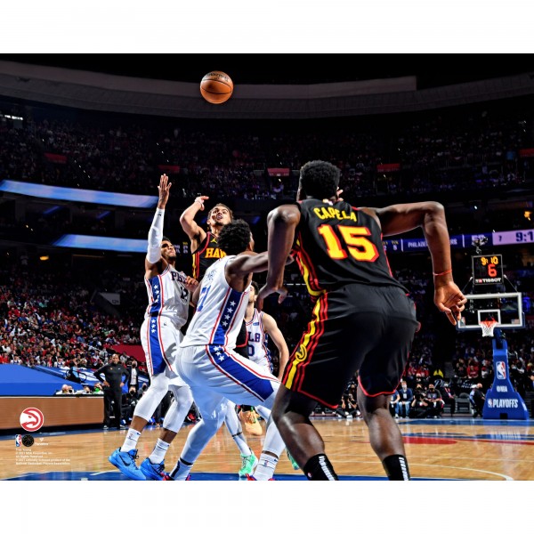 Unsigned Atlanta Hawks Trae Young Fanatics Authentic 2021 NBA Conference Semifinals Alley-oop Pass Photograph