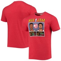 Футболка John Collins & Trae Young Atlanta Hawks Homage NBA Jam - Heathered Red