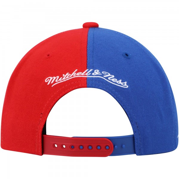 Бейсболка Philadelphia 76ers Mitchell & Ness Hardwood Classics Diamond Cut - Red/Royal - официальный мерч NBA