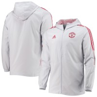 Кофта на молнии Manchester United adidas Presentation AEROREADY - Gray