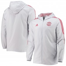 Кофта на молнии Manchester United adidas Presentation AEROREADY - Gray