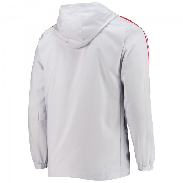 Кофта на молнии Manchester United adidas Presentation AEROREADY - Gray