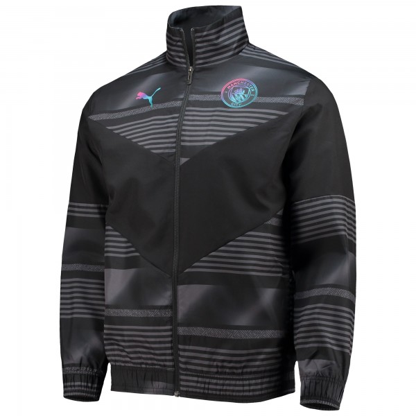 Кофта на молнии Manchester City Puma 2022/23 Pre-Match - Black