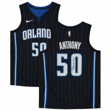 Игровая джерси Orlando Magic Cole Anthony Autographed Nike Black 2020-21 Association Swingman