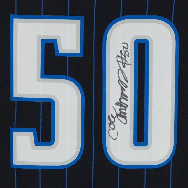 Игровая джерси Orlando Magic Cole Anthony Autographed Nike Black 2020-21 Association Swingman