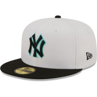 Бейсболка New York Yankees New Era Spring Color Pack Two-Tone 59FIFTY - White/Black