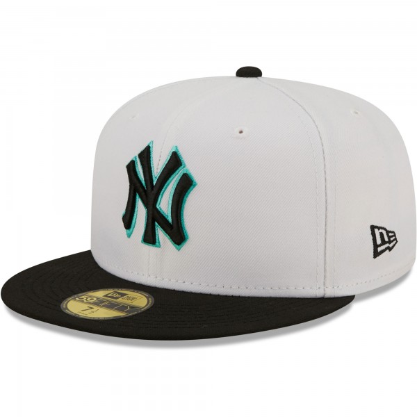 Бейсболка New York Yankees New Era Spring Color Pack Two-Tone 59FIFTY - White/Black