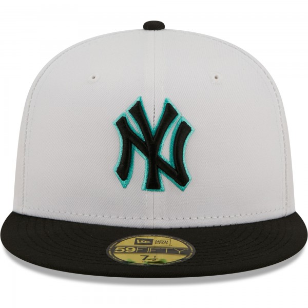 Бейсболка New York Yankees New Era Spring Color Pack Two-Tone 59FIFTY - White/Black