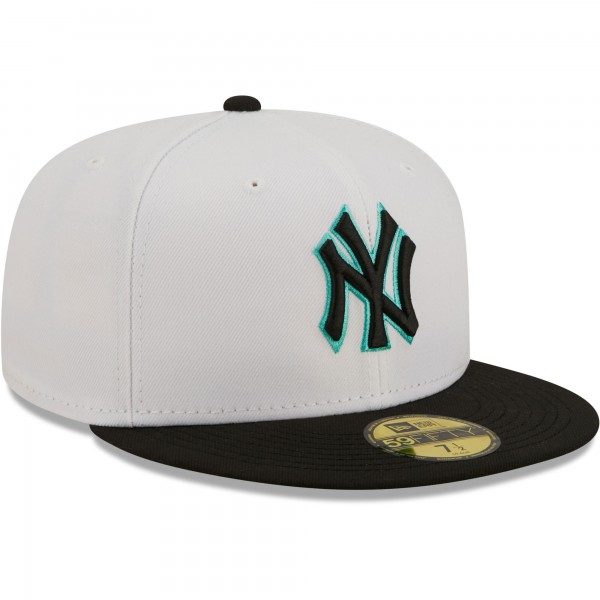 Бейсболка New York Yankees New Era Spring Color Pack Two-Tone 59FIFTY - White/Black