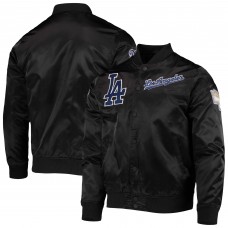 Куртка на кнопках Los Angeles Dodgers Pro Standard Wordmark Satin - Black