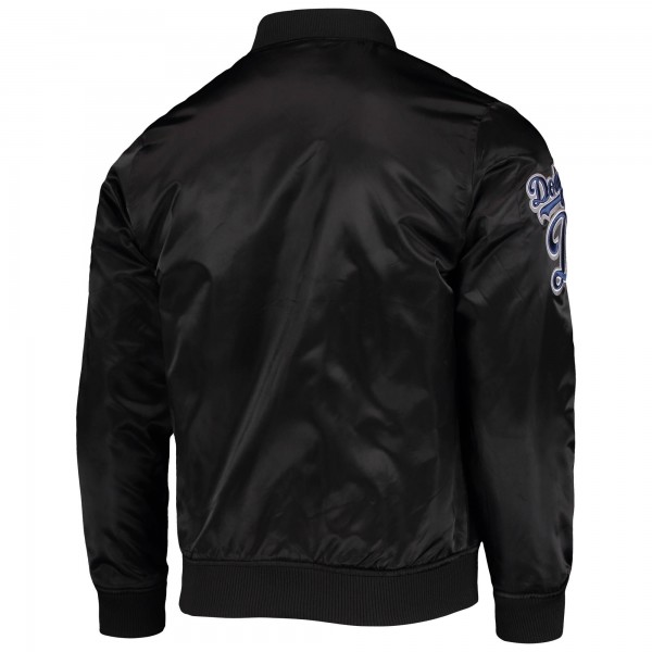 Куртка на кнопках Los Angeles Dodgers Pro Standard Wordmark Satin - Black