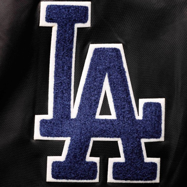 Куртка на кнопках Los Angeles Dodgers Pro Standard Wordmark Satin - Black